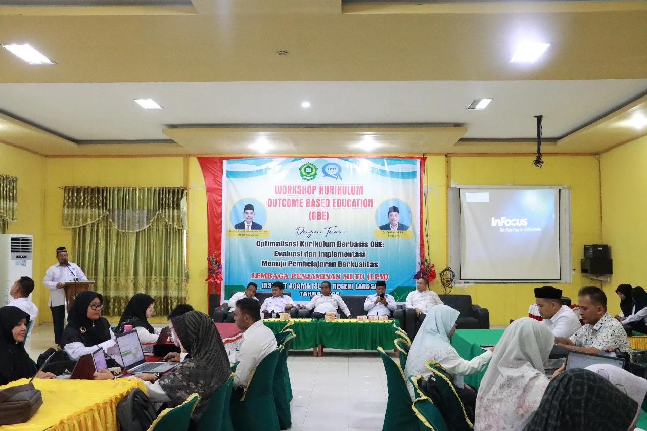 Program Studi Magister Hukum Ekonomi Syariah IAIN Langsa Mengikuti Workshop Kurikulum Outcome Based Education OBE