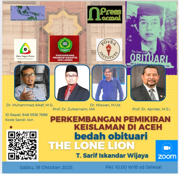 Prodi PAI Pascasarjana IAIN Langsa Menyelenggarakan Forum Ilmiah Via Zoom Meeting