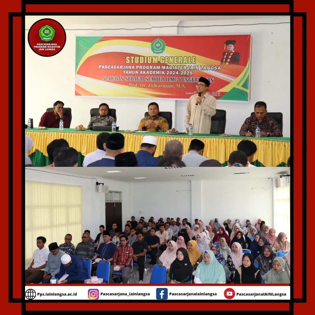 Pascasarjana IAIN Langsa Buka Perkuliahan Semester Ganjil TA 2024/2025 dengan Studium Generale